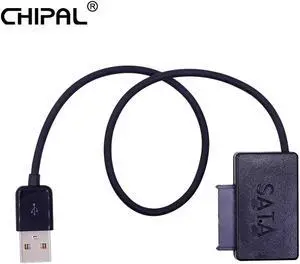 USB 2.0 to 7+6 13Pin Slimline SATA II Cable with LED Indicator for Notebook's ODD DVD-ROM for HDD Caddy Drive Adapter