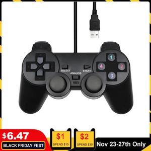 USB Controller Gamepad For WinXP/Win7/Win8/Win10 For PC Computer Laptop Black Game Joystick