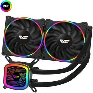 PC Case Water Cooling Computer CPU Cooler RGB Water Cooler Heatsink Integrated CPU Cooling Radiator LGA 1151/2011/AM3+/AM4