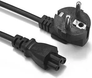 Power Cable 1.2m 6ft  Euro EU Schuko Plug IEC C5 Power Supply Cord For    Computer Monitor LG TV Printer