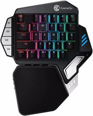 Z1 Single Hand RGB Blacklight Mechanical Bluetooth Gaming Keyboard Cherry Mx Switches Red Blue Switch for Android PC
