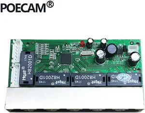 8 Ports 10/100Mbps Networks Switch Hub Fast Ethernet Switches Board Module PCBA Factory OEM Company ODM RJ45 UTP Net Interface