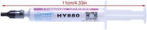 2Pcs 2g HY880 Thermal Grease Chipset CPU Cooling Compound Silicone Paste 5.15W 95AD