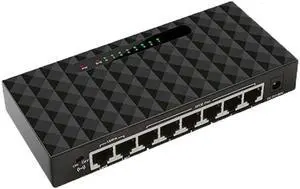 8 Port Gigabit Network Switch 10/100/1000Mbps Gigabit Ethernet Network Switch Lan Hub High Performance Ethernet Smart Switcher