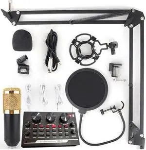 800 Microphone Kits With V8 Sound Card Condenser Microphone Professional 800 Microphone for PC Recording Podcast TikTok DJ