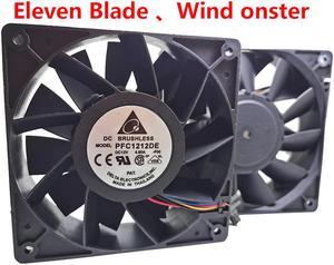 for delta PFC1212DE PFB1212UHE 120*120*38 mm 12038 1238 12CM DC 12V 4.80A 5500 RPM 252.85 CFM server inverter cooling fan