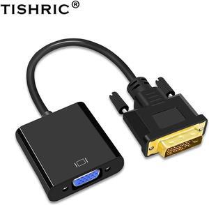 10PCS Hot DVI-D DVI D To VGA 24+1 15Pin Video Card Male To Female Cable Converter For Projector Monitor Adapter For PC