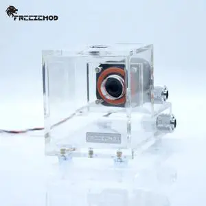 industrial notebook pc water cooler Cubic transparent tank+pump 500L/H capacity 600ML water cooling. GQSX-T1