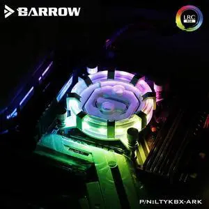 water cooling CPU Block LTYKBX-ARK,  LRC2.0RGB Aurora Limited 0.4MM micro waterway CPU waterblock for  x99 x299 20xx