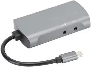 Audio Video Capture Card HDMI/F+MIC to HDMI/F+Audio+Type-C/M Local Loop Out Memory Card