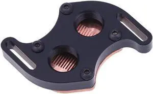 and South Bridge S Shape Waterblock G1/4 inch Copper Support 44-58mm Water Block with Mounting Screws Water Cooling