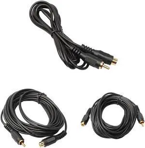 1.8/4.5/7.6 M Single Phono Extension Cable Lead RCA Male to Female Plug to Socket For stereo equipment DVD players TV L3FE