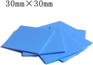 5pcs Thermal Pad 30mm*30mm*0.5mm/ 1.0mm /1.5mm/ 2.0mm/ 2.5mm/ 3.0mm Thickness CPU Heatsink Cooling Conductive Silicone Pad