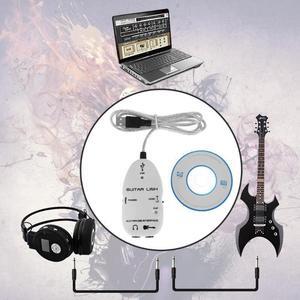 to USB Sound Player Sound Card Effector Interface Link Audio Cable Music Recording Adapter Support Windows XP/MacOS etc
