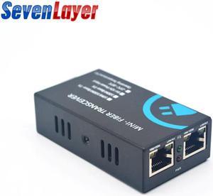 Converter 2 RJ45 1 SC 10/100M Fast Ethernet Switch Converter 20KM Ethernet mini Fiber Optical Single Mode fiber Port