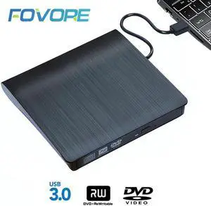 USB 3.0 Slim External DVD RW CD Writer Drive Burner Reader Player Optical Drives For Laptop PC  dvd burner  dvd portatil