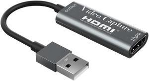 Portable USB 2.0 Audio Video Capture Card 1080P  to USB 2.0 Capture Card For Live Broadcasts Video Recording