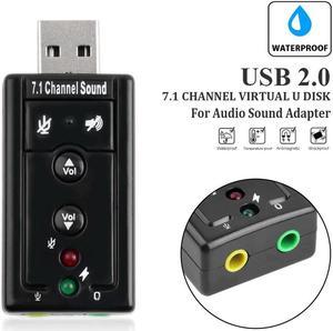 7.1 Channel Universal External USB Sound Card Mini USB 2.0 12Mbps U Disk For Audio Sound Adapter