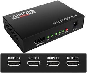 3D 1080P HDMI Splitter HDCP 1 in 4 out Power Signal Amplifier 1x4 Audio Spliter Switch HDMI Converter  HDMI Adapter