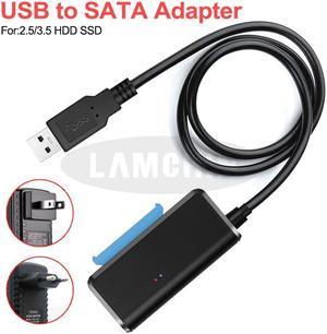 To USB Adapter USB 3.0  3 Cable Plug and play 22 Pin  III Cable Support 2.5 or 3.5 Inch External SSD HDD Hard Drive