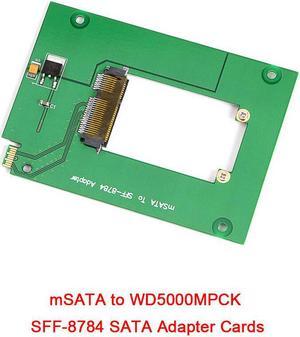 WD5000MPCK SFF-8784 SATA Express to mSATA Adapter Cards Converter for UltraSlim Hard Disk SSD WD5000M22K WD5000M21K