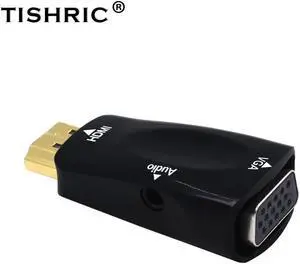 HDMI To VGA Adapter/Converter/Cable With Audio Support HD 1080P For PC Laptop HDMI VGA Adapter