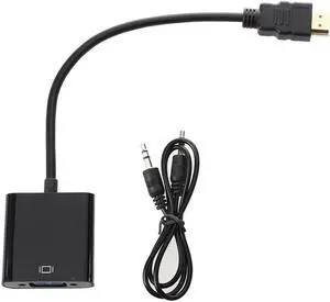 Adapter Mini HDMI Male to Female o Cable 1080p VGA Color Black