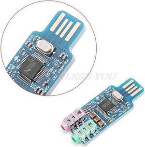 Quality CM108 USB Drive  Sound Card Laptop Computer External Sound Card Module New Drop Shipping