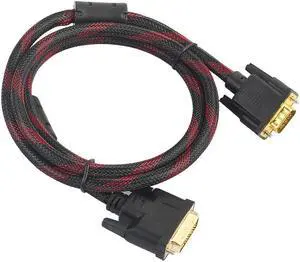 1.4m DVI Male to VGA Male Cable DVI-I 24+5 Turn To VGA Connect Wire cord DVI-I to VGA Video Line for HDTV DVD Notebook
