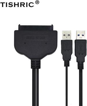 2017 Super Speed USB 3.0 to 7 15 22Pin SATA Cable Adapter External USB Power for 2.5'' SATA III SSD HDD Hard Disk Drive