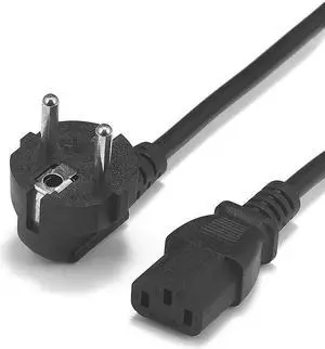 Power Cord 2m 10ft 5m 10m Schuko Angle Plug IEC C13 Power Supply Cable For Projector PC Monitor Printer  LG TV PS4 Pro
