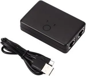 2 Port RJ45 Lan Network Switch Hub  Computer Ethernet Internet Converter Adapter