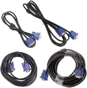 1pcs New  Accessories VGA Cables 1.5/3/5/10m VGA 15 Pin Male To Male Extension Cable For PC Laptop Projector HDTV