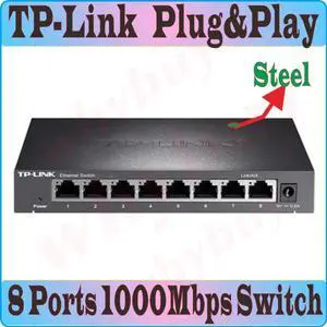 Cabinet, 8 Port 1000Mbps Gigabit Ethernet Switch, 10/100/1000Mpbs Ethernet Network Switches,Hub LAN,Full-duplex, Plug&Play