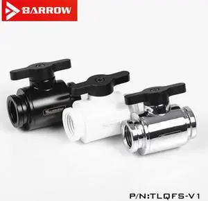 G1 / 4 drain valve MINI aluminum alloy handle double inner teeth water ball valve TLQFS-V1