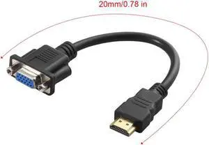 Male To VGA D-SUB Female Video AV Adapter Converter  Cable for HDTV Set-Top Cables Adaptores Dropshipping