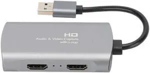 1080P Audio Video Capture Card HDMI/F to HDMI/F+ USB2.0/M Support Local Loop Out 4K Capture Card.