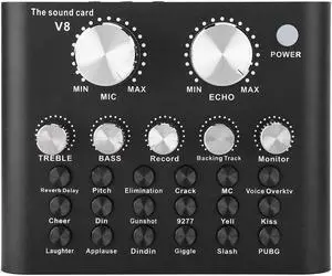 Voice Change Mobile Phone Computer Live Sound Card Metal Shell (Bluetooth Version)