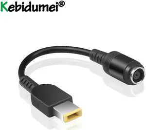 7.9*5.5mm Round Jack To Square End Adapter Pigtail Female Interface Power Converter Cable For IBM For  Thinkpad Ultrabook