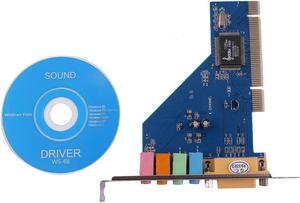 2018 New 4 Channel 5.1 Surround 3D PCI Sound Audio Card for PC Windows XP/Vista/7 promotion With CD