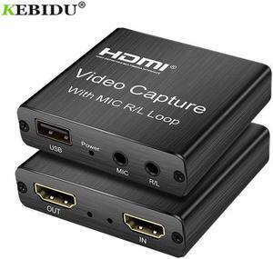 1080P 4K HDMI Video Capture Device HDMI To USB 2.0 Video Capture Card Dongle Game Record Live Streaming Broadcast