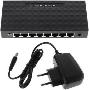 8 Port Data Switches Gigabit Switch 11000M Switch Base Gigabit Ethernet Network Switch EU Plug MAR29