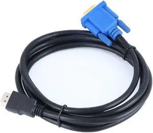 1.8/3 Meters HDMI to VGA Cable 15pin Adapter Male to Male Video 1024 X 768p High Definition Super Fast Transfer Rate