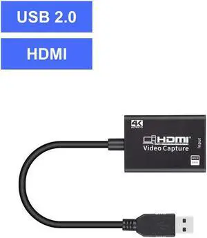 Capture Card HDMI to USB 2.0 Full HD 1080P 4k Hdmi Capture Card Live Streaming and Record  Conference