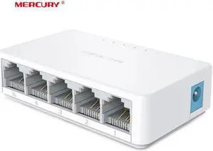 S105C Ethernet Switch,Mini 5 Port Desktop Ethernet Network Switch,10/100Mbps LAN Hub,Small ,Plug and Play,Easy Setup