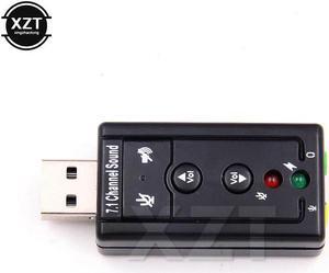 10pcs/Lot External VIRTUAL 7.1 USB AUDIO SOUND CARD ADAPTER USB 2.0 Mic Speaker Audio Headset Microphone 3.5mm Jack Converter