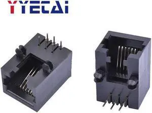 RJ45 network socket female seat slab patch horizontal H=8.6