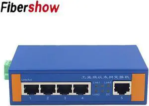 5 Ports Ethernet Network Switch 10/100m Signal Strengthen DIN Rail Type