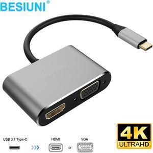 C Hub USB C Docking Station  C to HDMI VGA Adapter for MacBook    c converter