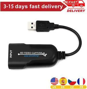 Video Capture Card for Live Streaming 1080P TV Box Converter USB Placa de Game Broadcas Supoort Windows Max OS Linux System